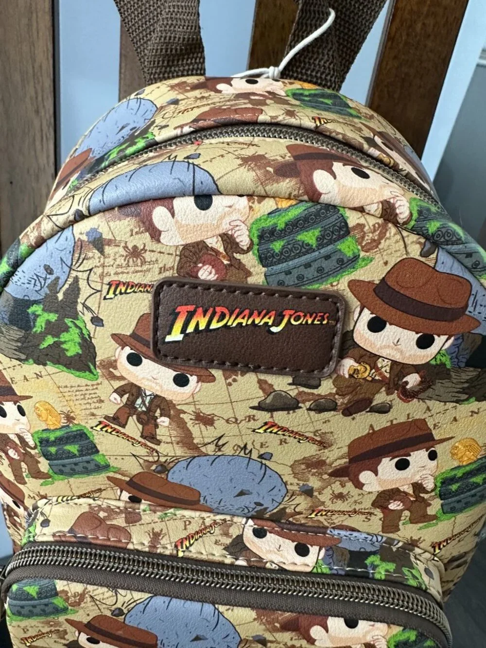 Indiana Jones Funko Pop Adventure Map Print Mini Backpack *NWT*